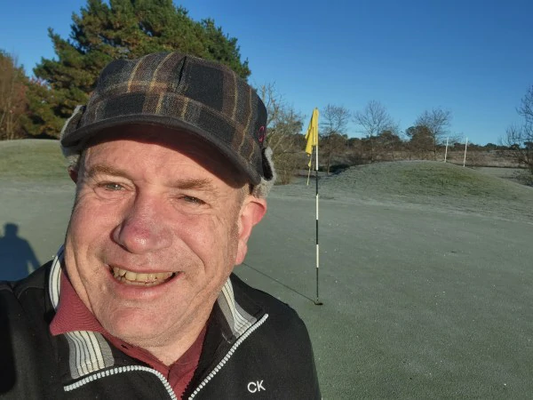 Warm hat and frosty morning