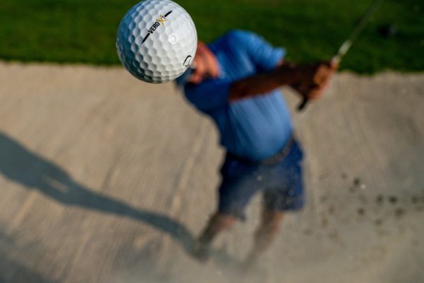 Bunker shot and ball peter drew